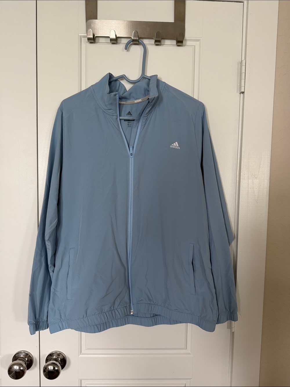 adidas Light Blue Lightweight Full-Zip Jacket